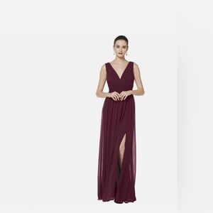 Bill Levkoff Bridesmaid Dress. Burgundy color size 18